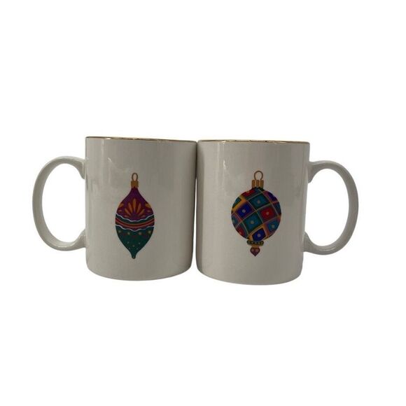 Gibson Christmas Ornament Mugs‎ Set of 2 - Picture 5 of 6